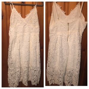 White lace dress